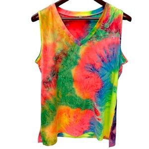 Funky Poly Tie Dye Tank XL